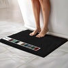 image:imageMuddy Mat  Chenille Bathroom Rugs Quick Dry Microfiber Mats Non Slip Washable Extra Thick Soft and Highly Absorbent Bath Mats for Bathroom Kitchen and Shower Floor  White 35x59Black