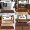 image:imageMuddy Mat  Chenille Bathroom Rugs Quick Dry Microfiber Mats Non Slip Washable Extra Thick Soft and Highly Absorbent Bath Mats for Bathroom Kitchen and Shower Floor  White 35x59Chocolate Brown