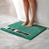 image:imageMuddy Mat  Chenille Bathroom Rugs Quick Dry Microfiber Mats Non Slip Washable Extra Thick Soft and Highly Absorbent Bath Mats for Bathroom Kitchen and Shower Floor  White 35x59Seafoam Green