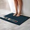 image:imageMuddy Mat  Chenille Bathroom Rugs Quick Dry Microfiber Mats Non Slip Washable Extra Thick Soft and Highly Absorbent Bath Mats for Bathroom Kitchen and Shower Floor  White 35x59Atlantic Blue