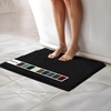 image:imageMuddy Mat  Chenille Bathroom Rugs Quick Dry Microfiber Mats Non Slip Washable Extra Thick Soft and Highly Absorbent Bath Mats for Bathroom Kitchen and Shower Floor  White 35x59Black