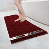 image:imageMuddy Mat  Chenille Bathroom Rugs Quick Dry Microfiber Mats Non Slip Washable Extra Thick Soft and Highly Absorbent Bath Mats for Bathroom Kitchen and Shower Floor  White 35x59Red