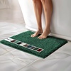 image:imageMuddy Mat  Chenille Bathroom Rugs Quick Dry Microfiber Mats Non Slip Washable Extra Thick Soft and Highly Absorbent Bath Mats for Bathroom Kitchen and Shower Floor  White 35x59Dark Green