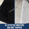 image:imageMuddy Mat  Chenille Bathroom Rugs Quick Dry Microfiber Mats Non Slip Washable Extra Thick Soft and Highly Absorbent Bath Mats for Bathroom Kitchen and Shower Floor  White 35x59Black