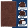 image:imageMuddy Mat  Chenille Bathroom Rugs Quick Dry Microfiber Mats Non Slip Washable Extra Thick Soft and Highly Absorbent Bath Mats for Bathroom Kitchen and Shower Floor  White 35x59Chocolate Brown