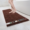 image:imageMuddy Mat  Chenille Bathroom Rugs Quick Dry Microfiber Mats Non Slip Washable Extra Thick Soft and Highly Absorbent Bath Mats for Bathroom Kitchen and Shower Floor  White 35x59Chocolate Brown