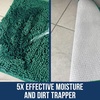 image:imageMuddy Mat  Chenille Bathroom Rugs Quick Dry Microfiber Mats Non Slip Washable Extra Thick Soft and Highly Absorbent Bath Mats for Bathroom Kitchen and Shower Floor  White 35x59Seafoam Green