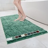 image:imageMuddy Mat  Chenille Bathroom Rugs Quick Dry Microfiber Mats Non Slip Washable Extra Thick Soft and Highly Absorbent Bath Mats for Bathroom Kitchen and Shower Floor  White 35x59Seafoam Green