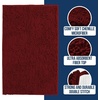image:imageMuddy Mat  Chenille Bathroom Rugs Quick Dry Microfiber Mats Non Slip Washable Extra Thick Soft and Highly Absorbent Bath Mats for Bathroom Kitchen and Shower Floor  White 35x59Red