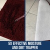 image:imageMuddy Mat  Chenille Bathroom Rugs Quick Dry Microfiber Mats Non Slip Washable Extra Thick Soft and Highly Absorbent Bath Mats for Bathroom Kitchen and Shower Floor  White 35x59Red