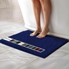 image:imageMuddy Mat  Chenille Bathroom Rugs Quick Dry Microfiber Mats Non Slip Washable Extra Thick Soft and Highly Absorbent Bath Mats for Bathroom Kitchen and Shower Floor  White 35x59Navy Blue