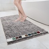 image:imageMuddy Mat  Chenille Bathroom Rugs Quick Dry Microfiber Mats Non Slip Washable Extra Thick Soft and Highly Absorbent Bath Mats for Bathroom Kitchen and Shower Floor  White 35x59Grey
