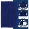 image:imageMuddy Mat  Chenille Bathroom Rugs Quick Dry Microfiber Mats Non Slip Washable Extra Thick Soft and Highly Absorbent Bath Mats for Bathroom Kitchen and Shower Floor  White 35x59Navy Blue