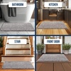 image:imageMuddy Mat  Chenille Bathroom Rugs Quick Dry Microfiber Mats Non Slip Washable Extra Thick Soft and Highly Absorbent Bath Mats for Bathroom Kitchen and Shower Floor  White 35x59Grey