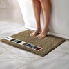 image:imageMuddy Mat  Chenille Bathroom Rugs Quick Dry Microfiber Mats Non Slip Washable Extra Thick Soft and Highly Absorbent Bath Mats for Bathroom Kitchen and Shower Floor  White 35x59Beige