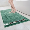 image:imageMuddy Mat  Chenille Bathroom Rugs Quick Dry Microfiber Mats Non Slip Washable Extra Thick Soft and Highly Absorbent Bath Mats for Bathroom Kitchen and Shower Floor  White 35x59Seafoam Green