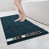 image:imageMuddy Mat  Chenille Bathroom Rugs Quick Dry Microfiber Mats Non Slip Washable Extra Thick Soft and Highly Absorbent Bath Mats for Bathroom Kitchen and Shower Floor  White 35x59Atlantic Blue