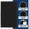 image:imageMuddy Mat  Chenille Bathroom Rugs Quick Dry Microfiber Mats Non Slip Washable Extra Thick Soft and Highly Absorbent Bath Mats for Bathroom Kitchen and Shower Floor  White 35x59Black