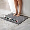 image:imageMuddy Mat  Chenille Bathroom Rugs Quick Dry Microfiber Mats Non Slip Washable Extra Thick Soft and Highly Absorbent Bath Mats for Bathroom Kitchen and Shower Floor  White 35x59Grey