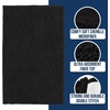 image:imageMuddy Mat  Chenille Bathroom Rugs Quick Dry Microfiber Mats Non Slip Washable Extra Thick Soft and Highly Absorbent Bath Mats for Bathroom Kitchen and Shower Floor  White 35x59Black