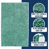 image:imageMuddy Mat  Chenille Bathroom Rugs Quick Dry Microfiber Mats Non Slip Washable Extra Thick Soft and Highly Absorbent Bath Mats for Bathroom Kitchen and Shower Floor  White 35x59Seafoam Green