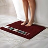 image:imageMuddy Mat  Chenille Bathroom Rugs Quick Dry Microfiber Mats Non Slip Washable Extra Thick Soft and Highly Absorbent Bath Mats for Bathroom Kitchen and Shower Floor  White 35x59Red