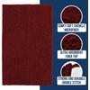 image:imageMuddy Mat  Chenille Bathroom Rugs Quick Dry Microfiber Mats Non Slip Washable Extra Thick Soft and Highly Absorbent Bath Mats for Bathroom Kitchen and Shower Floor  White 35x59Red