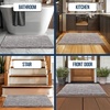 image:imageMuddy Mat  Chenille Bathroom Rugs Quick Dry Microfiber Mats Non Slip Washable Extra Thick Soft and Highly Absorbent Bath Mats for Bathroom Kitchen and Shower Floor  White 35x59Grey