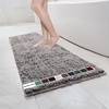 image:imageMuddy Mat  Chenille Bathroom Rugs Quick Dry Microfiber Mats Non Slip Washable Extra Thick Soft and Highly Absorbent Bath Mats for Bathroom Kitchen and Shower Floor  White 35x59Grey