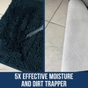 image:imageMuddy Mat  Chenille Bathroom Rugs Quick Dry Microfiber Mats Non Slip Washable Extra Thick Soft and Highly Absorbent Bath Mats for Bathroom Kitchen and Shower Floor  White 35x59Atlantic Blue