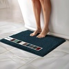 image:imageMuddy Mat  Chenille Bathroom Rugs Quick Dry Microfiber Mats Non Slip Washable Extra Thick Soft and Highly Absorbent Bath Mats for Bathroom Kitchen and Shower Floor  White 35x59Atlantic Blue
