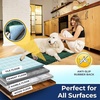image:imageMuddy Mat  Chenille Bathroom Rugs Quick Dry Microfiber Mats Non Slip Washable Extra Thick Soft and Highly Absorbent Bath Mats for Bathroom Kitchen and Shower Floor  White 35x59Dark Green
