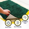 image:imageMuddy Mat  Super Water Absorbent Door Mat Indoor Microfiber Quick Dry Chenille Entryway Rug Slip Resistant Front Door Mat Indoor Mats for Entryway Machine Washable Pet Rug Dark Green 72X48