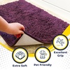 image:imageMuddy Mat  Super Water Absorbent Door Mat Indoor Microfiber Quick Dry Chenille Entryway Rug Slip Resistant Front Door Mat Indoor Mats for Entryway Machine Washable Pet Rug Dark Purple 18x28