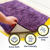 image:imageMuddy Mat  Super Water Absorbent Door Mat Indoor Microfiber Quick Dry Chenille Entryway Rug Slip Resistant Front Door Mat Indoor Mats for Entryway Machine Washable Pet Rug Purple 24x60