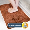 image:imageMuddy Mat  Super Water Absorbent Door Mat Indoor Microfiber Quick Dry Chenille Entryway Rug Slip Resistant Front Door Mat Indoor Mats for Entryway Machine Washable Pet Rug Orange XXXL 72X48
