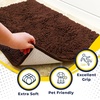 image:imageMuddy Mat  Super Water Absorbent Door Mat Indoor Microfiber Quick Dry Chenille Entryway Rug Slip Resistant Front Door Mat Indoor Mats for Entryway Machine Washable Pet Rug Brown 30x19