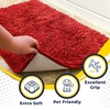 image:imageMuddy Mat  Super Water Absorbent Door Mat Indoor Microfiber Quick Dry Chenille Entryway Rug Slip Resistant Front Door Mat Indoor Mats for Entryway Machine Washable Pet Rug Red 59x24