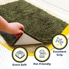 image:imageMuddy Mat  Super Water Absorbent Door Mat Indoor Microfiber Quick Dry Chenille Entryway Rug Slip Resistant Front Door Mat Indoor Mats for Entryway Machine Washable Pet Rug Army Green 48x72