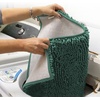 image:imageMuddy Mat  Super Water Absorbent Door Mat Indoor Microfiber Quick Dry Chenille Entryway RugSlip Resistant Front Door MatIndoor Mats for EntrywayMachine Washable Pet Rug Seafoam Green 28x18
