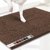 image:imageMuddy Mat 2 in 1 Bundle  Absorbent Microfiber Door Mat Brown Medium 30X19 amp Rug Heavy Duty NonSlip Corner Pad Pack of 4 DoubleSided Adhesive Pad for Corners Ultimate Floor Protection Combo