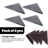 image:imageMuddy Mat 2 in 1 Bundle Absorbent Microfiber Door Mat Black Medium 30X19 amp Rug Heavy Duty NonSlip Corner Pad Pack of 4 DoubleSided Adhesive Pad for Corners  Ultimate Floor Protection Combo