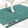 image:imageMuddy Mat 2 in 1 BundleAbsorbent Microfiber Door Mat Seafoam Green Medium 30X19 amp Rug Heavy Duty NonSlip Pads Pack of 4DoubleSided Adhesive Pad for CornersUltimate Floor Protection Combo