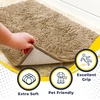 image:imageMuddy Mat 2Piece Atlantic Blue Medium 30X19 ASSEENONTV Highly Absorbent Microfiber Door Mat Bath Mat and Pet Rug Non Slip Thick Washable Soft Chenille for Kitchen Bedroom Indoor and OutdoorBeige
