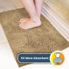 image:imageMuddy Mat 2Piece Atlantic Blue Medium 30X19 ASSEENONTV Highly Absorbent Microfiber Door Mat Bath Mat and Pet Rug Non Slip Thick Washable Soft Chenille for Kitchen Bedroom Indoor and OutdoorBeige