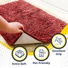 image:imageMuddy Mat 2Piece Atlantic Blue Medium 30X19 ASSEENONTV Highly Absorbent Microfiber Door Mat Bath Mat and Pet Rug Non Slip Thick Washable Soft Chenille for Kitchen Bedroom Indoor and OutdoorRed