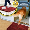 image:imageMuddy Mat 2Piece Atlantic Blue Medium 30X19 ASSEENONTV Highly Absorbent Microfiber Door Mat Bath Mat and Pet Rug Non Slip Thick Washable Soft Chenille for Kitchen Bedroom Indoor and OutdoorRed