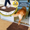 image:imageMuddy Mat 2Piece Set ASSEENONTV Highly Absorbent Microfiber Dog Door Mat and Pet Rug Non Slip Thick Washable Area Mat Soft Chenille for Kitchen Bathroom Bedroom and Outdoor Brown Small amp Medium