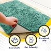 image:imageMuddy Mat 2Piece Set Highly Absorbent Microfiber Dog Door Mat and Pet Rug Non Slip Thick Washable Area Mat Soft Chenille for Kitchen Bathroom Bedroom and Outdoor Seafoam Green Small amp Medium