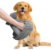 image:imageMuddy Mat 2in1 Set ASSEENONTV Grey Microfiber Door Mat 30X19 amp Doggy Dryer Plush Shammy Towel  NonSlip Washable amp Highly Absorbent Solutions for Soggy Paws amp Clean Floors